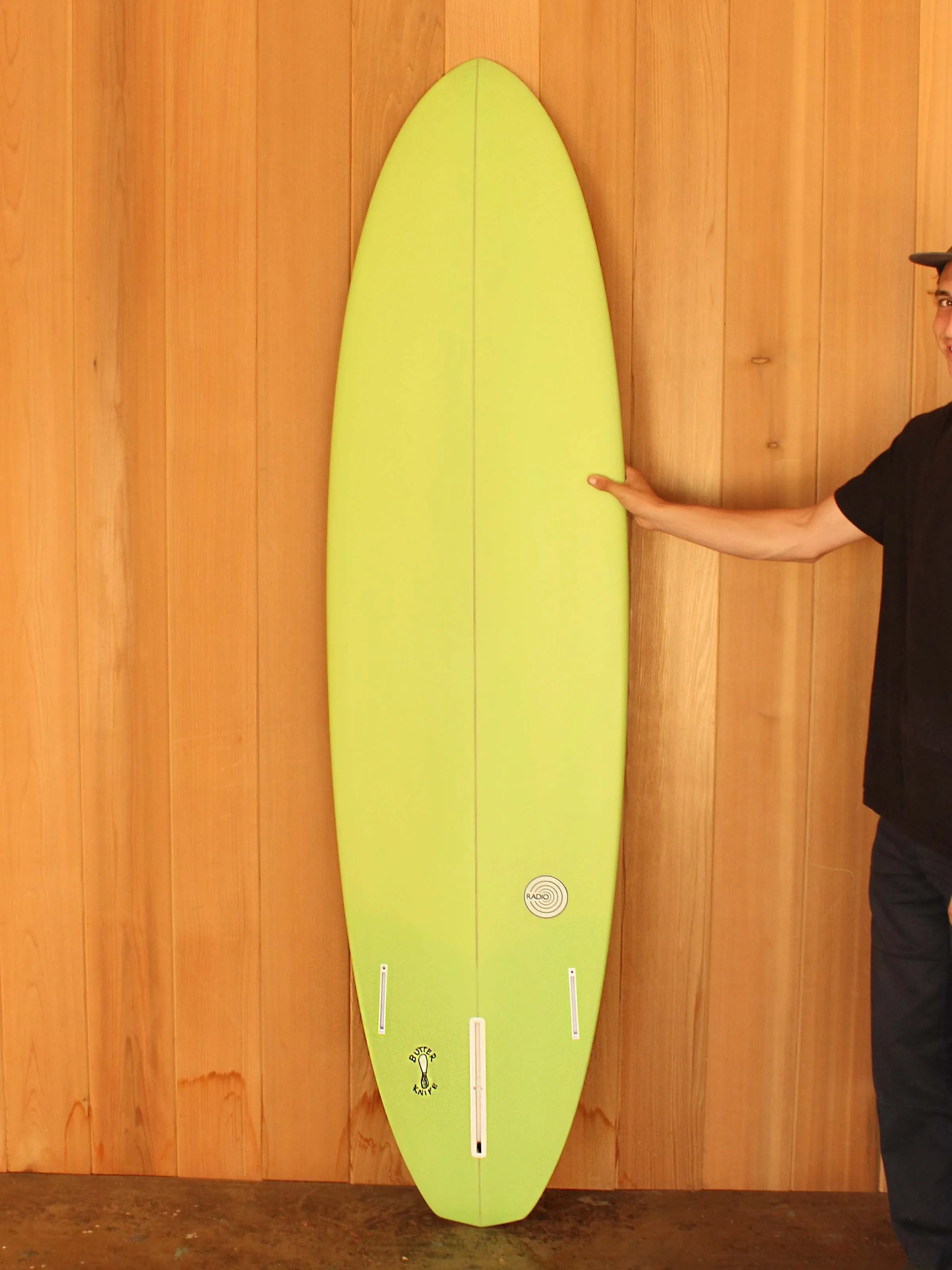 7'0 Radio Diamond Tail Egg 2+1 - Lime Green