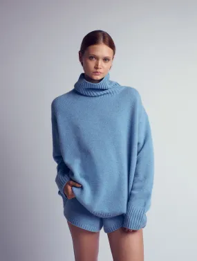 ADA Cashmere knitted turtleneck sweater Blue