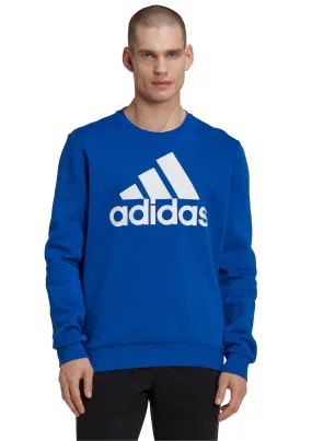 Adidas Mens Big Logo Sweatshirt Blue  HL2299