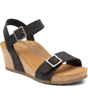 Aetrex Lexa Quarter Strap Wedge Sandal