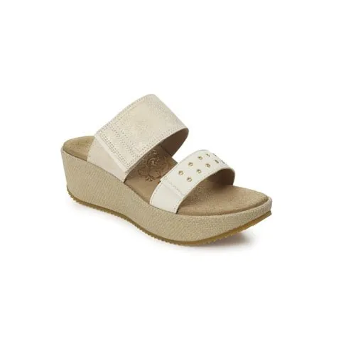 Aetrex Mallory White Sandal for Women