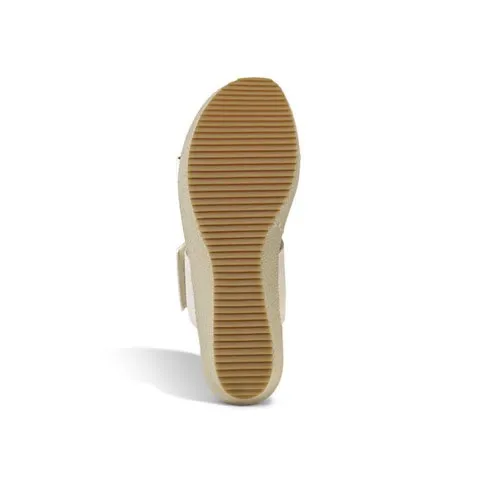 Aetrex Mallory White Sandal for Women