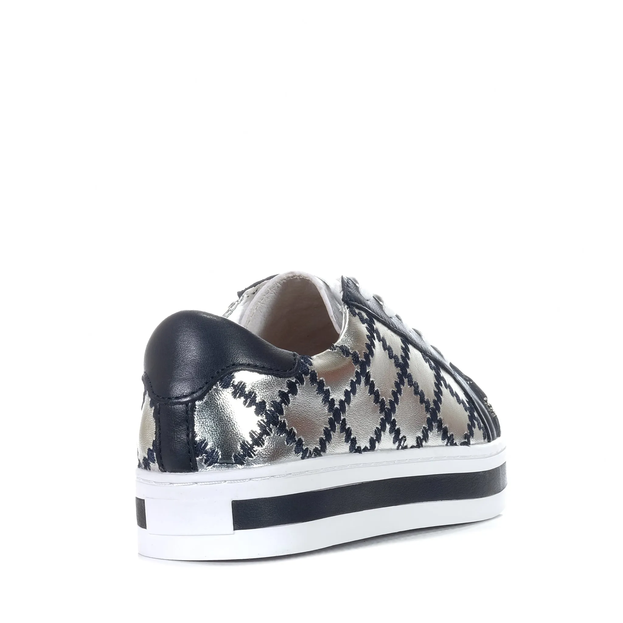 Alfie & Evie Deep Ocean/Silver Pleat - Shop Now!