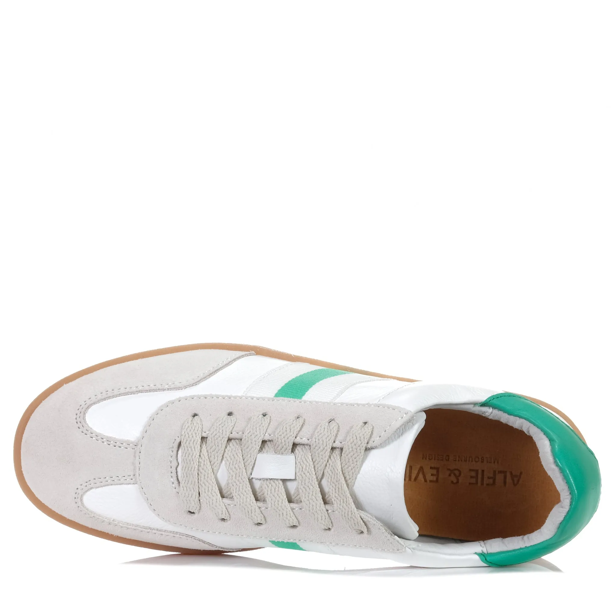 Alfie Evie Cream White Green Aloha