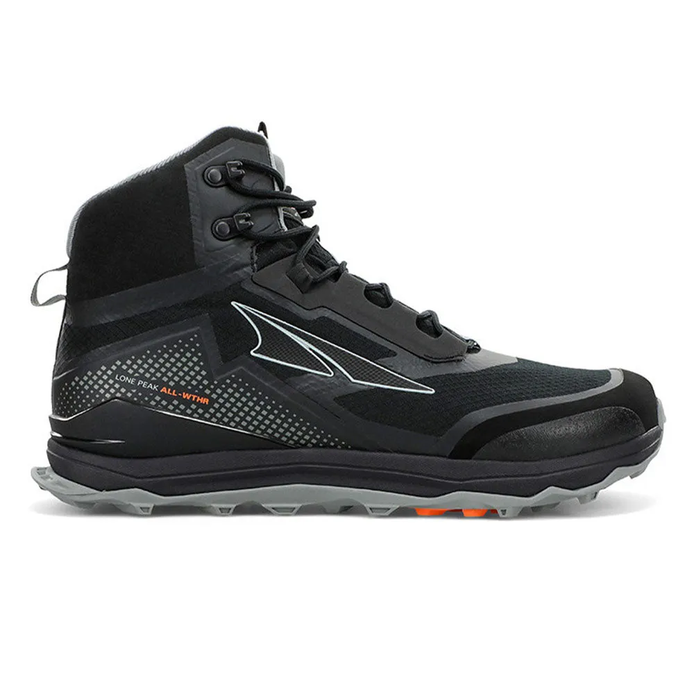 Altra Lone Peak All-WTHR Mid - Black - Size 9 D Medium for Men