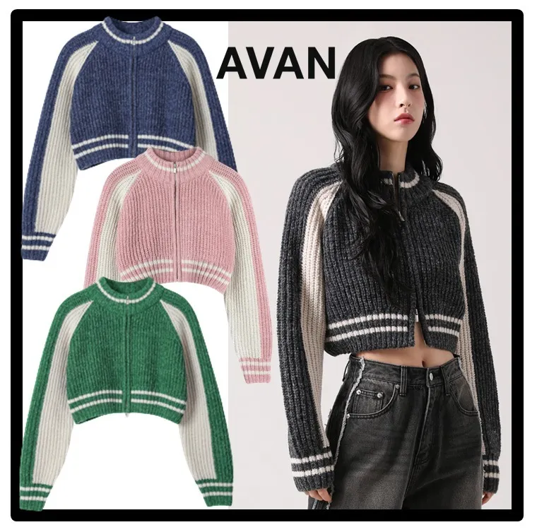 AVANDRESS  |Casual Style Street Style Logo Cardigans