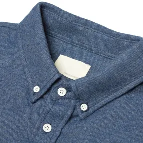 Band of Outsiders Contrast Pocket Heavy Wool ShirtIndigo