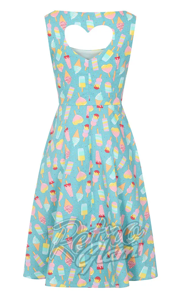 Banned Ice Cream Heart Back Swing Dress