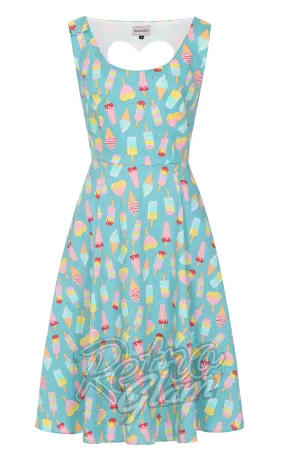 Banned Ice Cream Heart Back Swing Dress