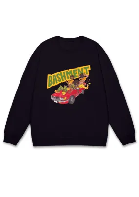 Bashment Red Car Y2K Sweatshirt