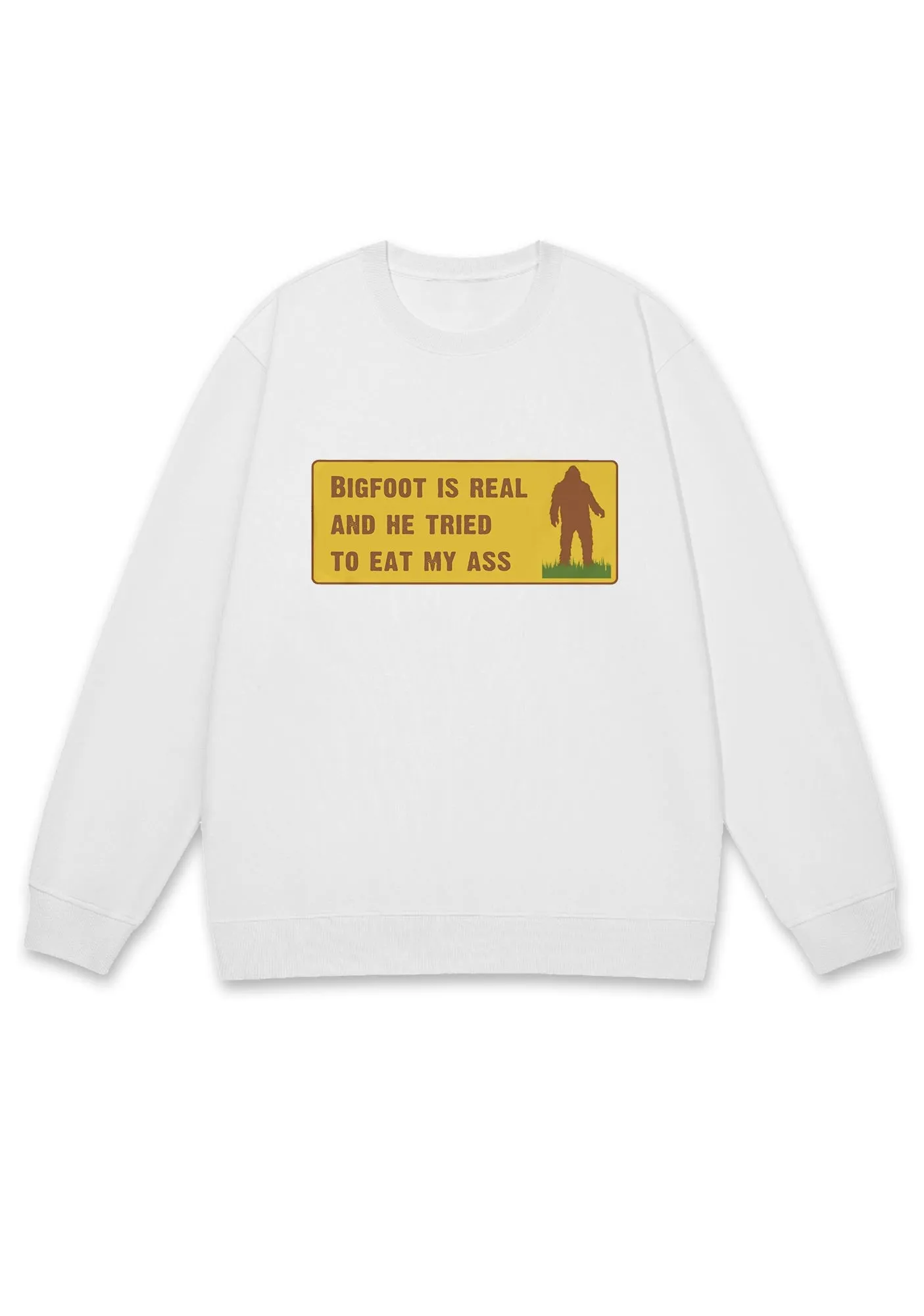 Bigfoot Is Real Y2K Sweatshirt