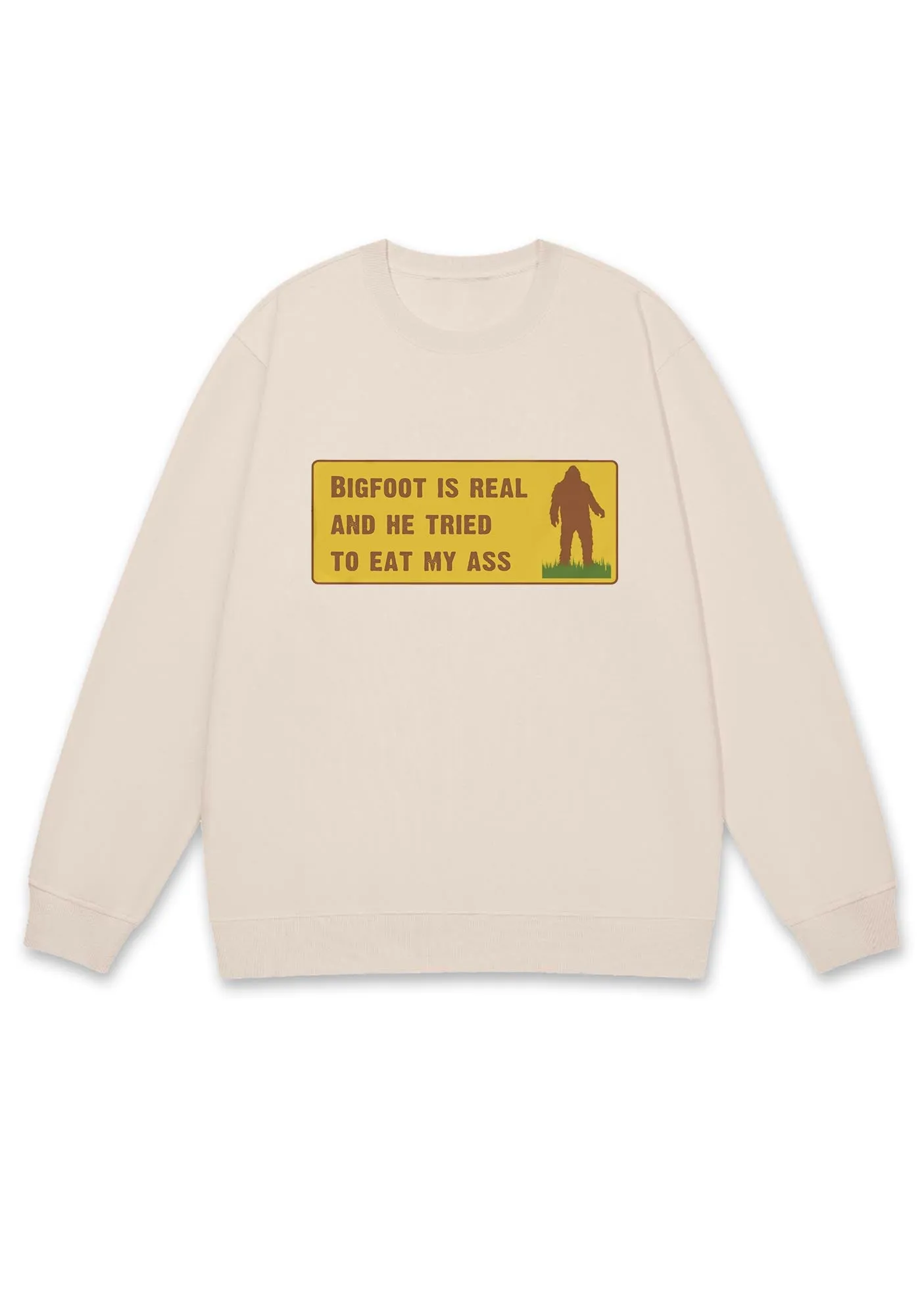 Bigfoot Is Real Y2K Sweatshirt