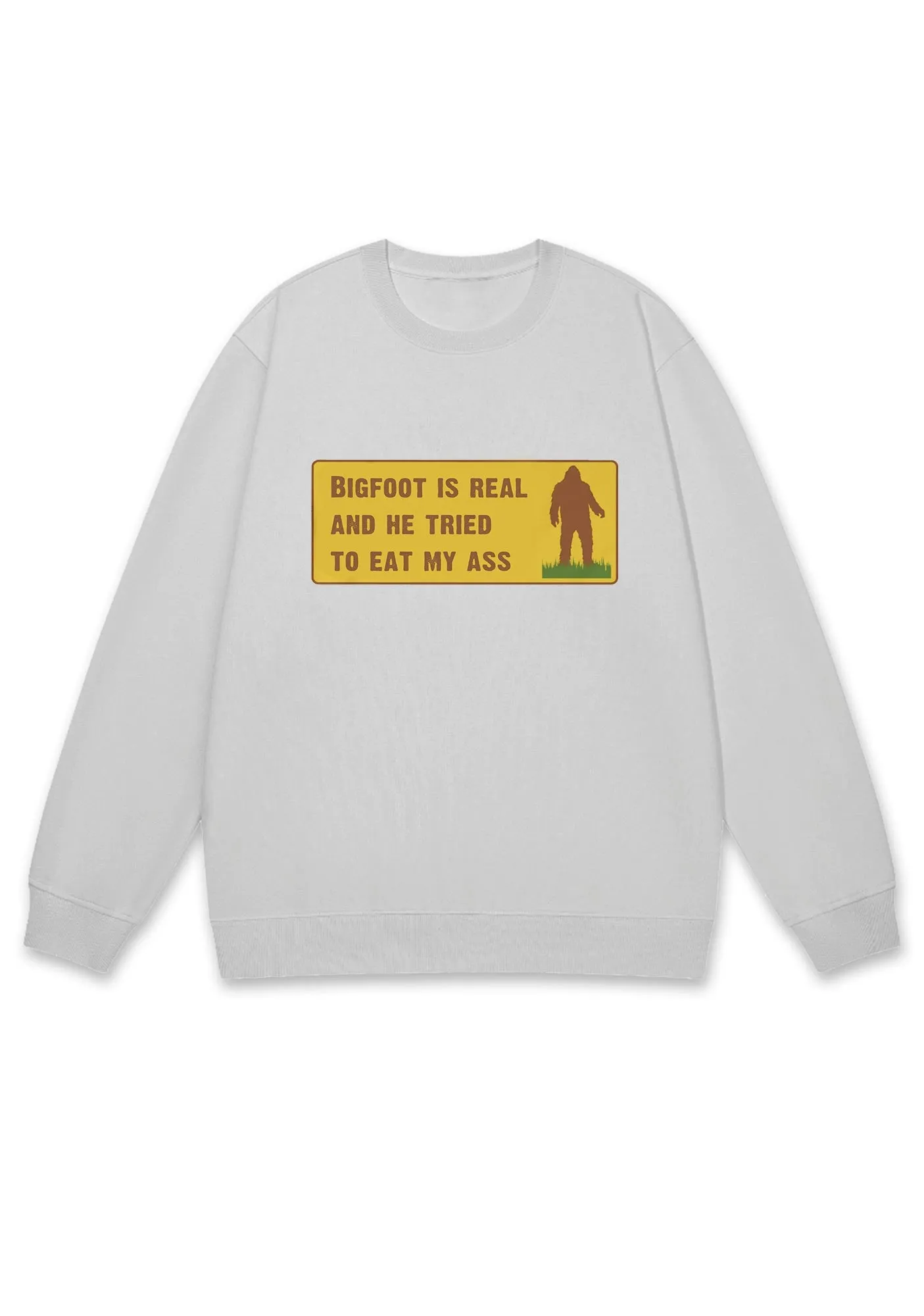 Bigfoot Is Real Y2K Sweatshirt