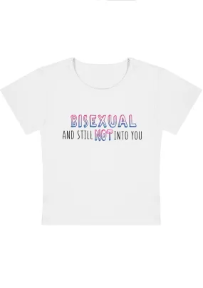 Bisexual And Still Not Into You Y2K Baby Tee