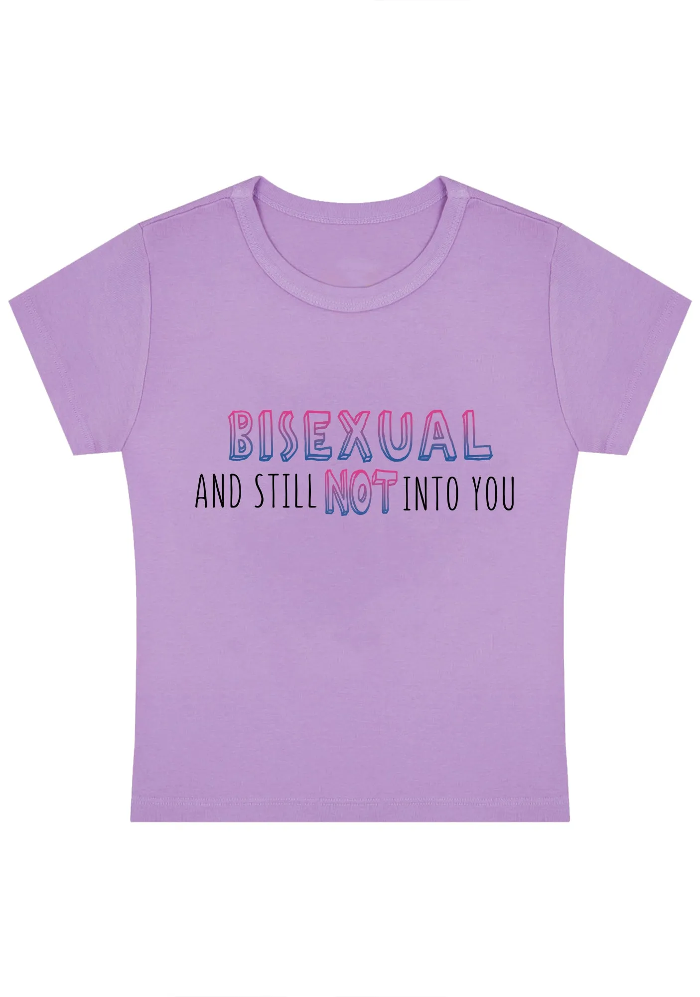 Bisexual And Still Not Into You Y2K Baby Tee