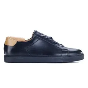 Black Men's leather Trainers - INGLEWOOD