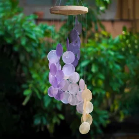 Capiz Shell Spiral Chime - Sunrise