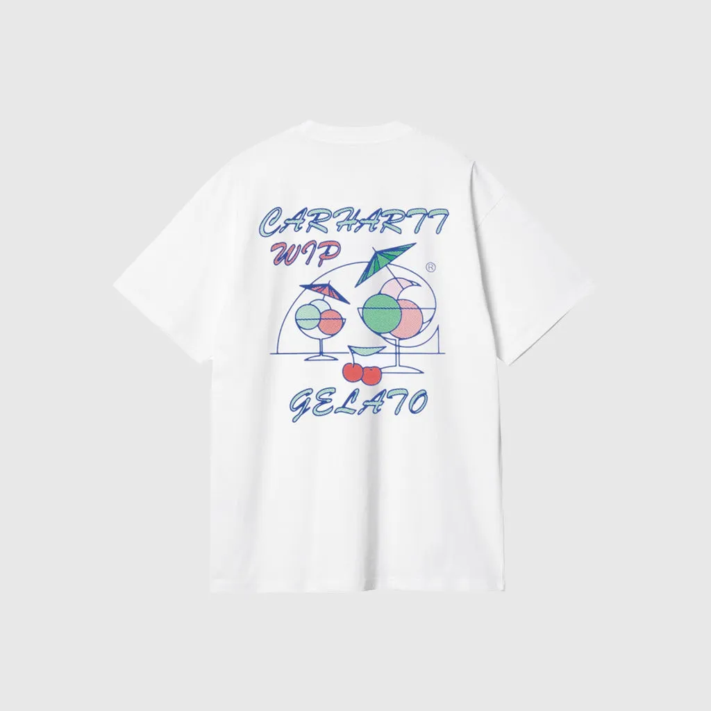 Carhartt WIP S/S Gelato T Shirt - White