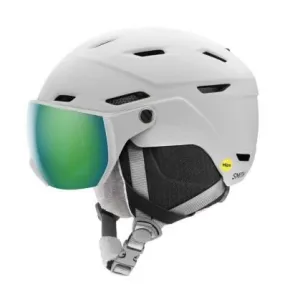 Casco de esquí con visera Junior Smith Survey J Mips (Matte White Green Mirror)