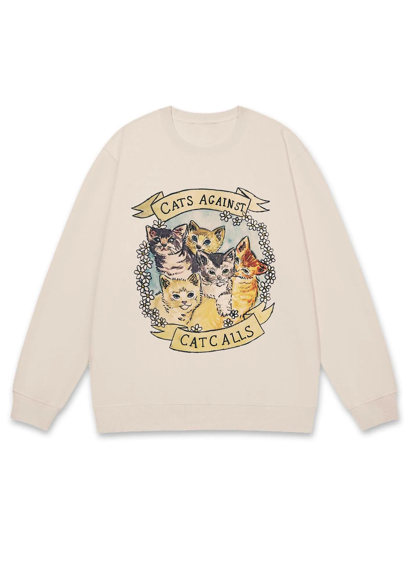 Cats Against Cat Calls Y2K Sweatshirt