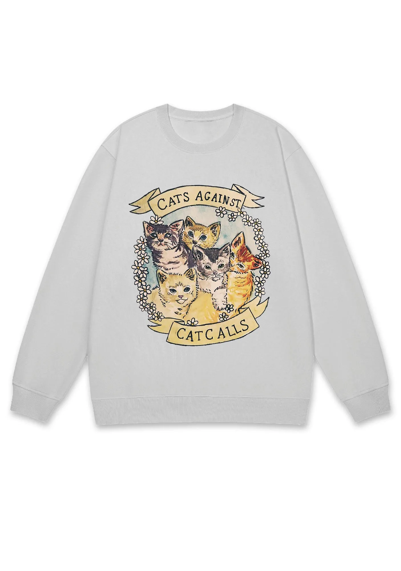 Cats Against Cat Calls Y2K Sweatshirt