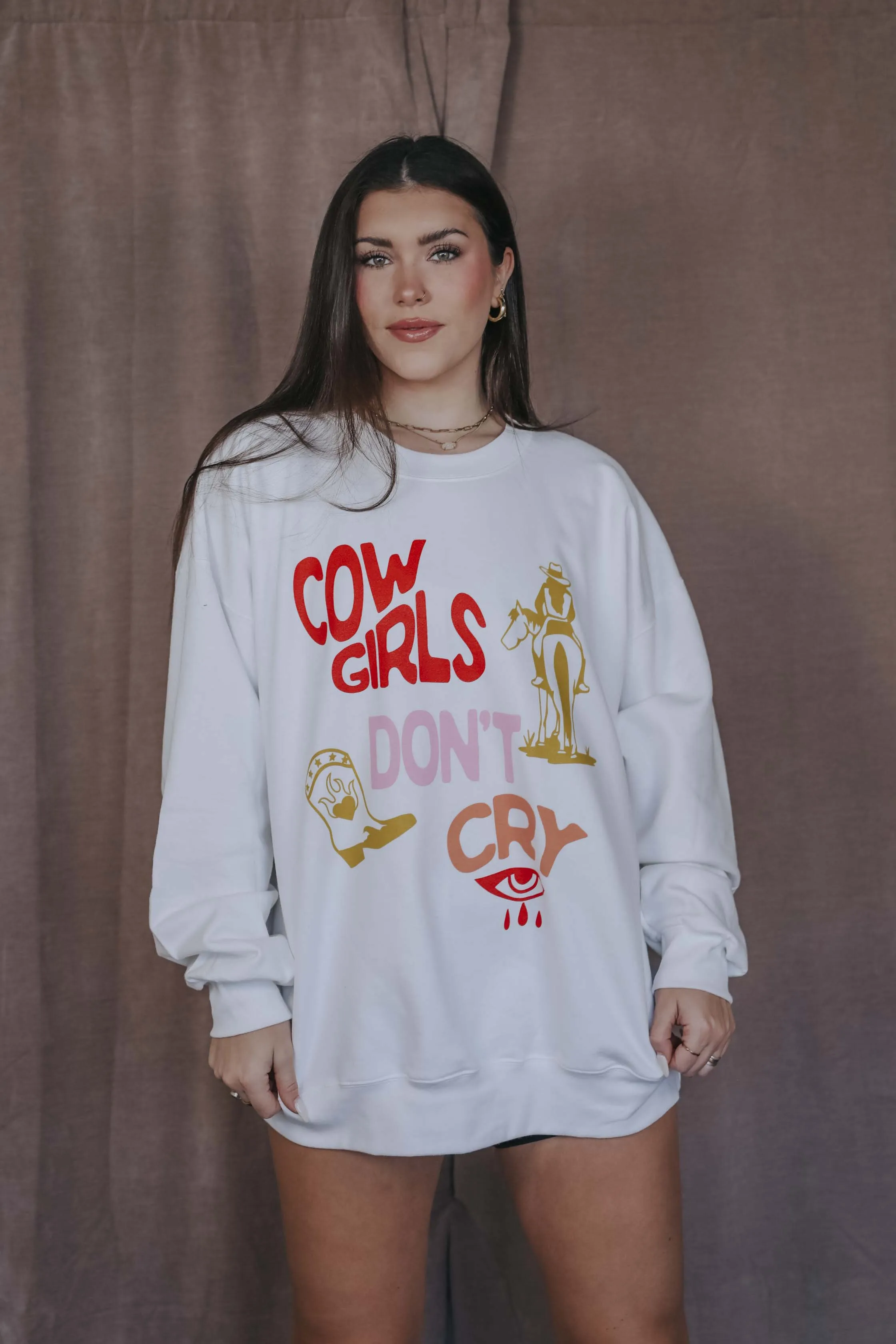 Charlie Southern Cowgirls Don't Cry Sweatshirt | Shop Now