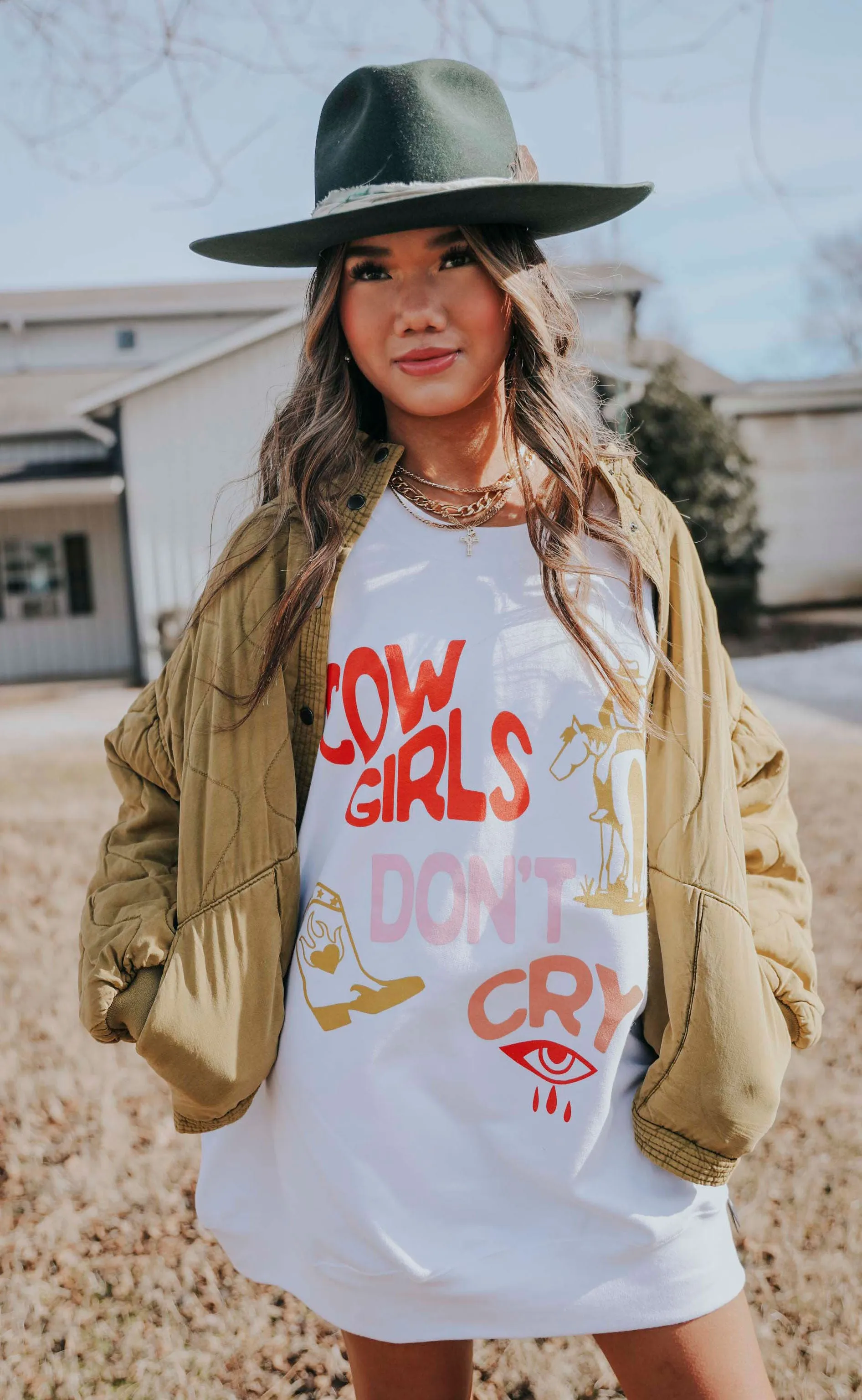 Charlie Southern Cowgirls Don't Cry Sweatshirt | Shop Now