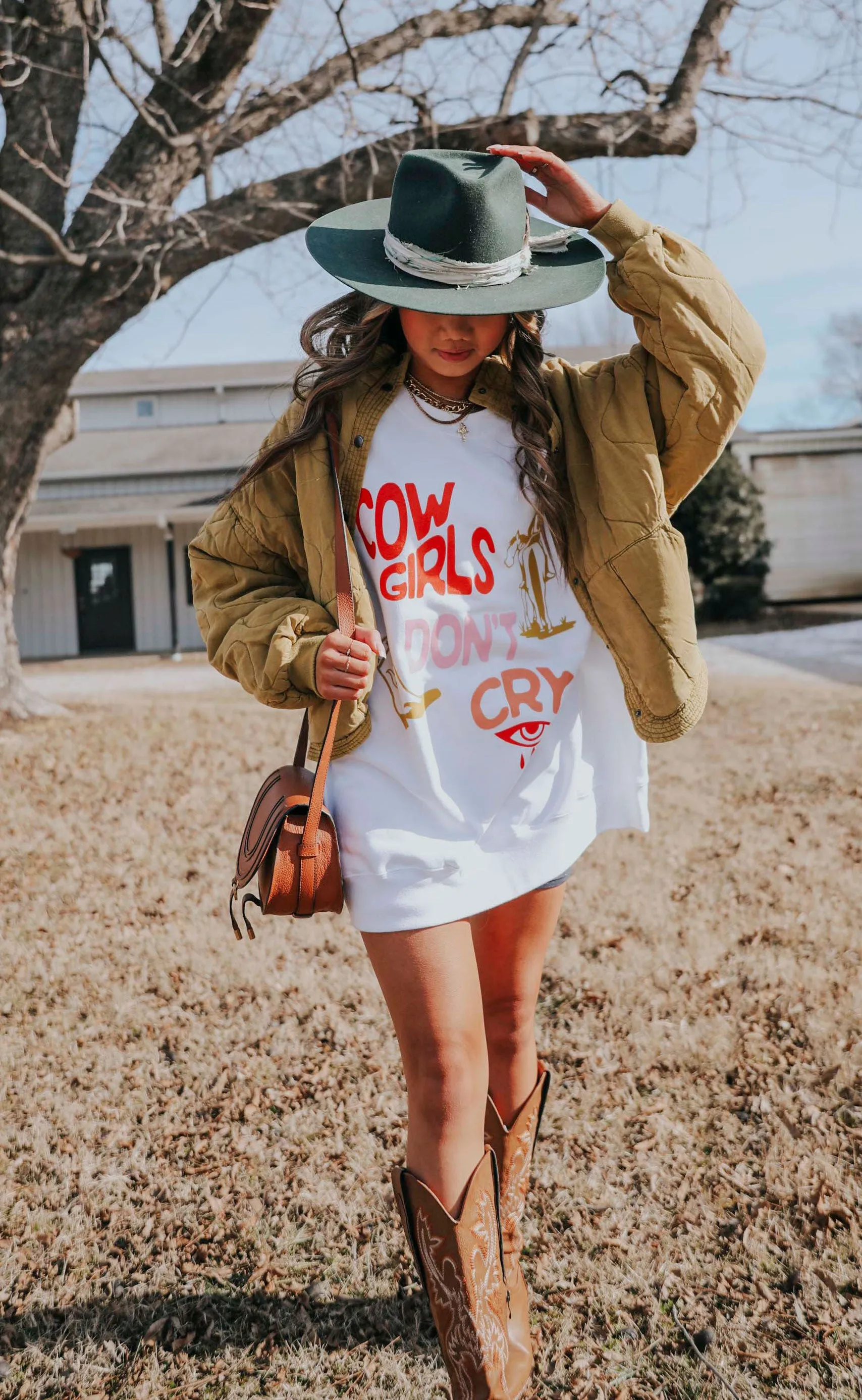 Charlie Southern Cowgirls Don't Cry Sweatshirt | Shop Now