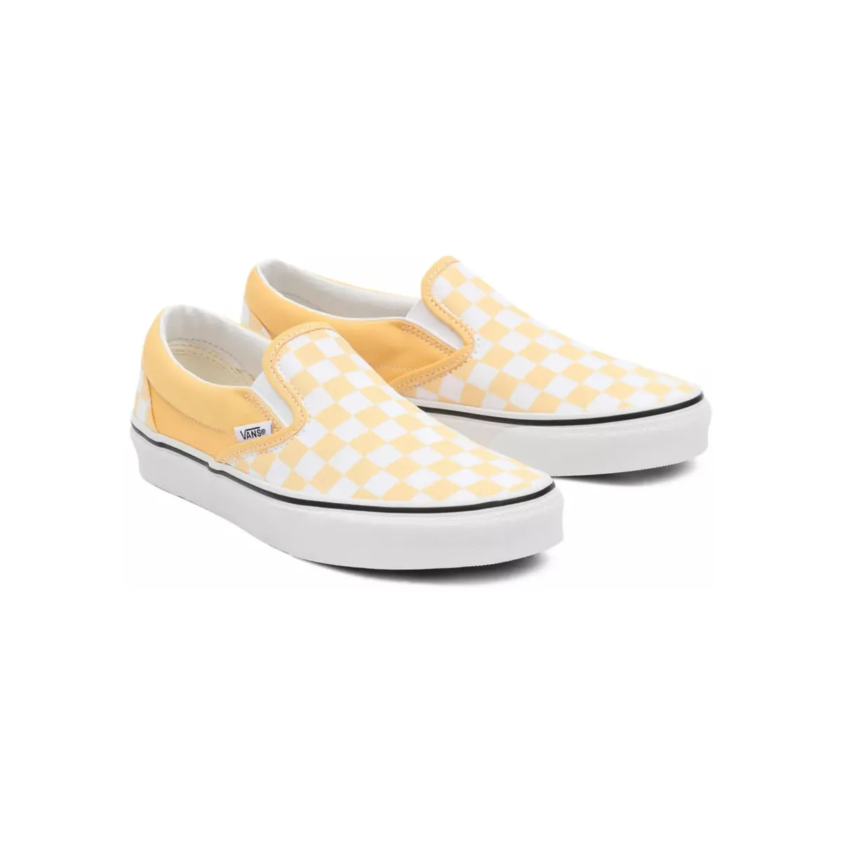 CHECKERBOARD CLASSIC SLIP-ON  flax/true white VN000XG8AZV1