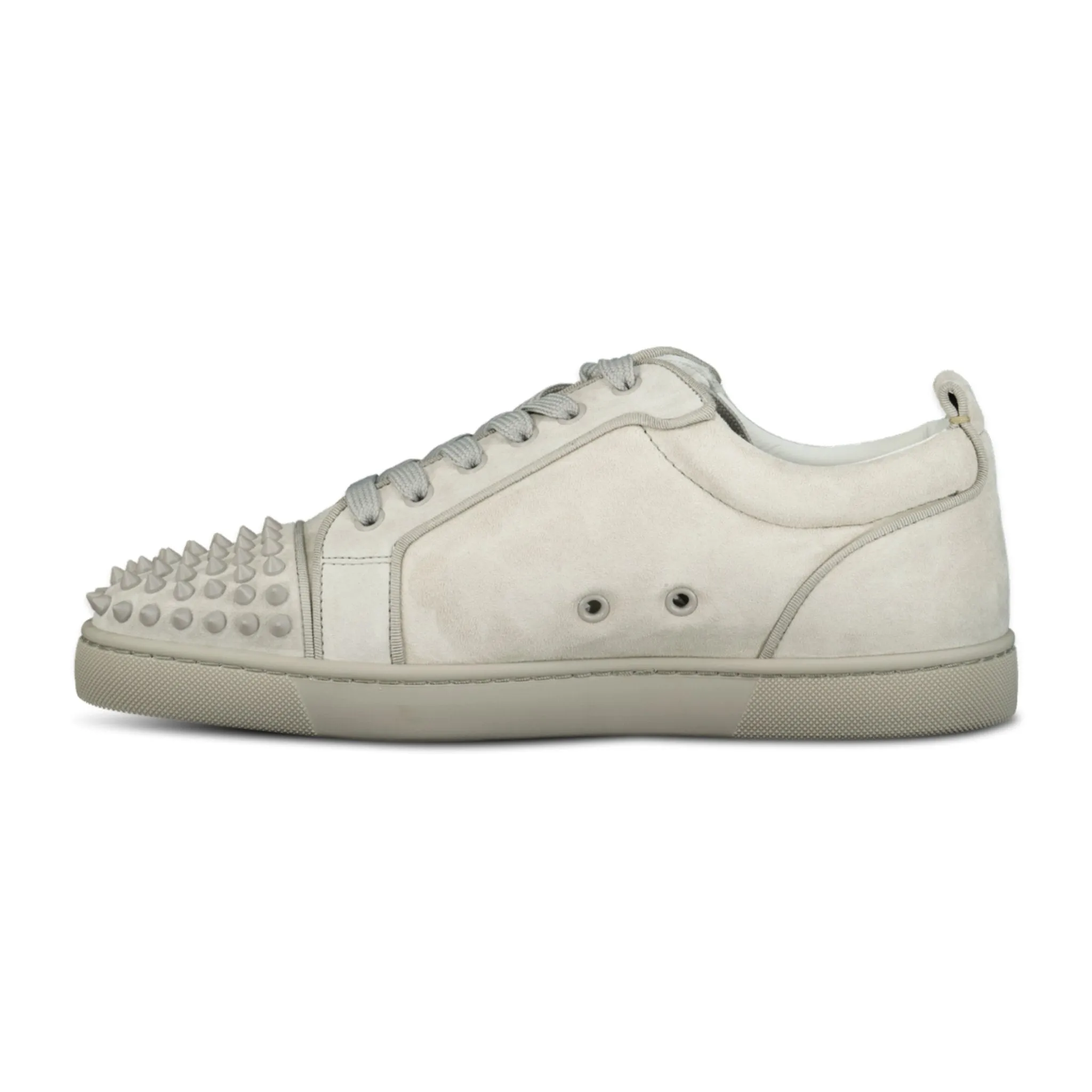 Christian Louboutin Junior Spikes Orlato Sneakers Light Grey/Beige - Shop now!