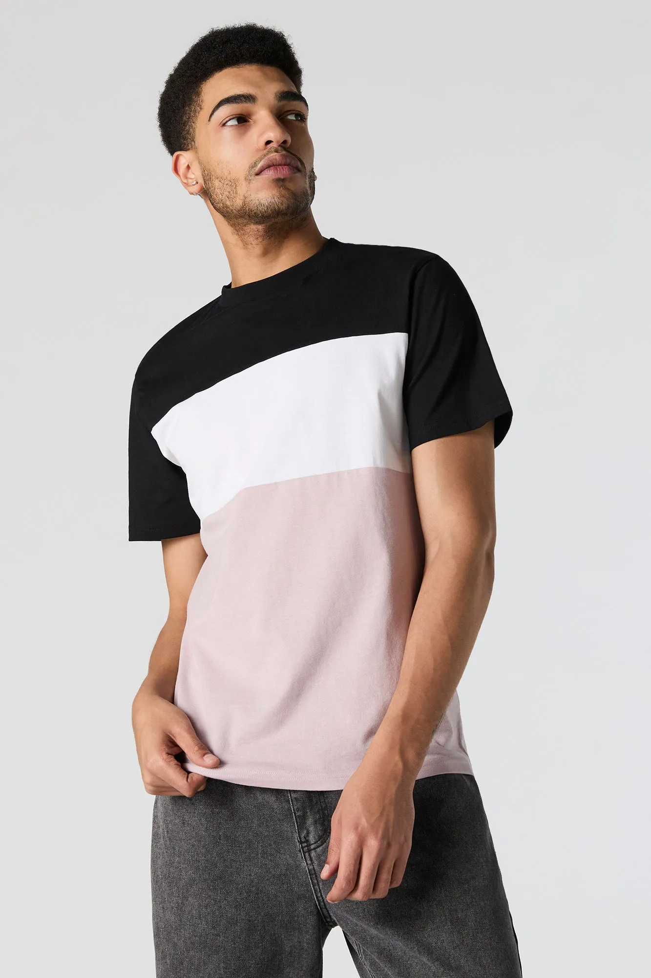 Colourblock Crewneck T-Shirt