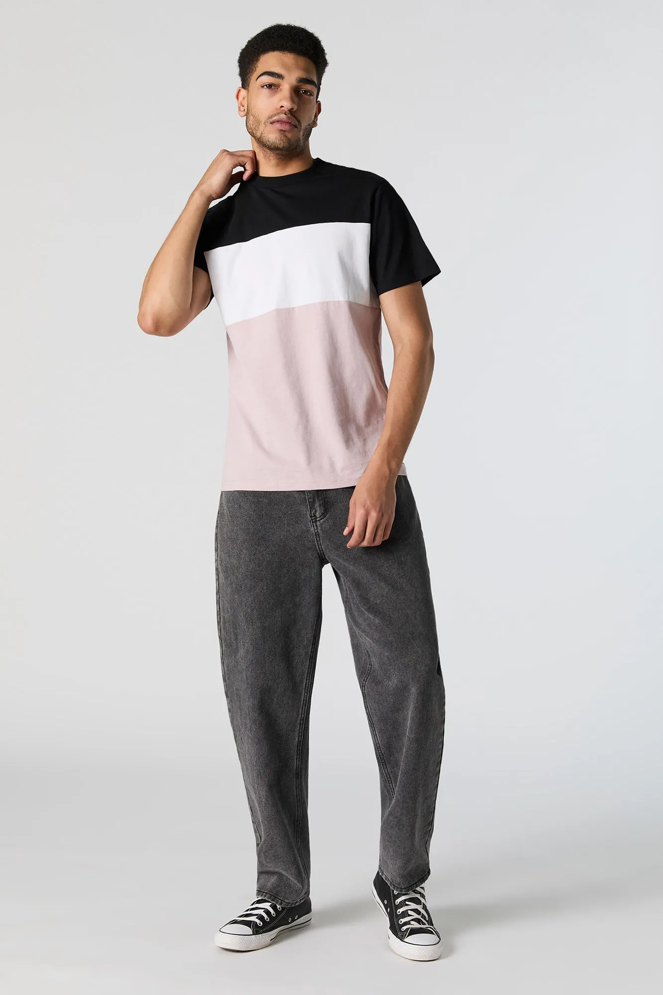 Colourblock Crewneck T-Shirt