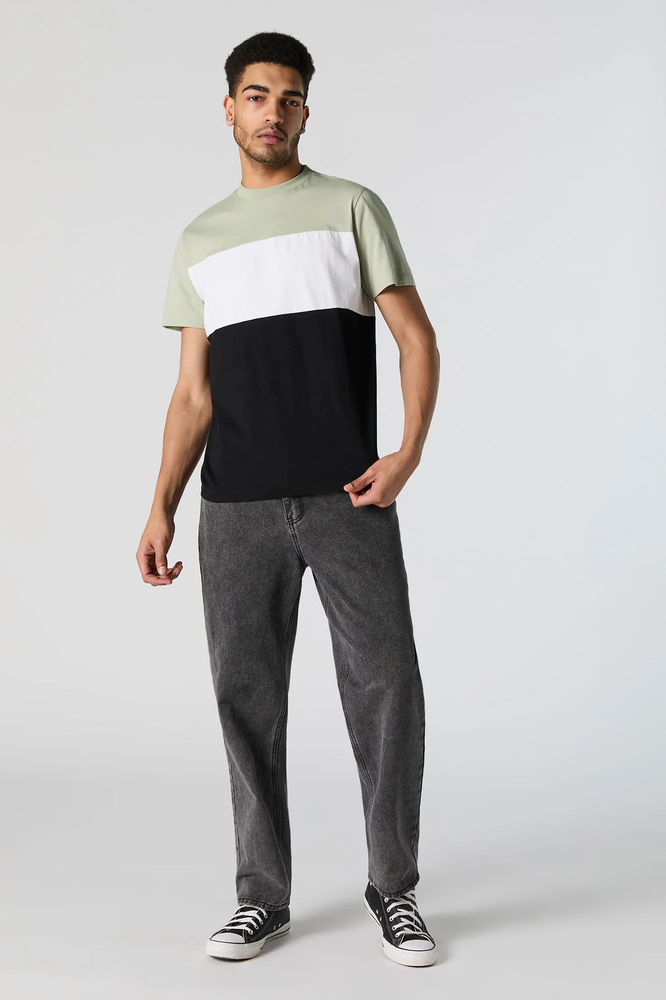 Colourblock Crewneck T-Shirt