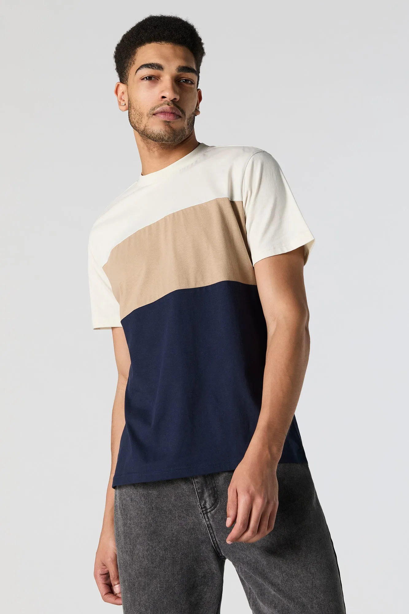 Colourblock Crewneck T-Shirt