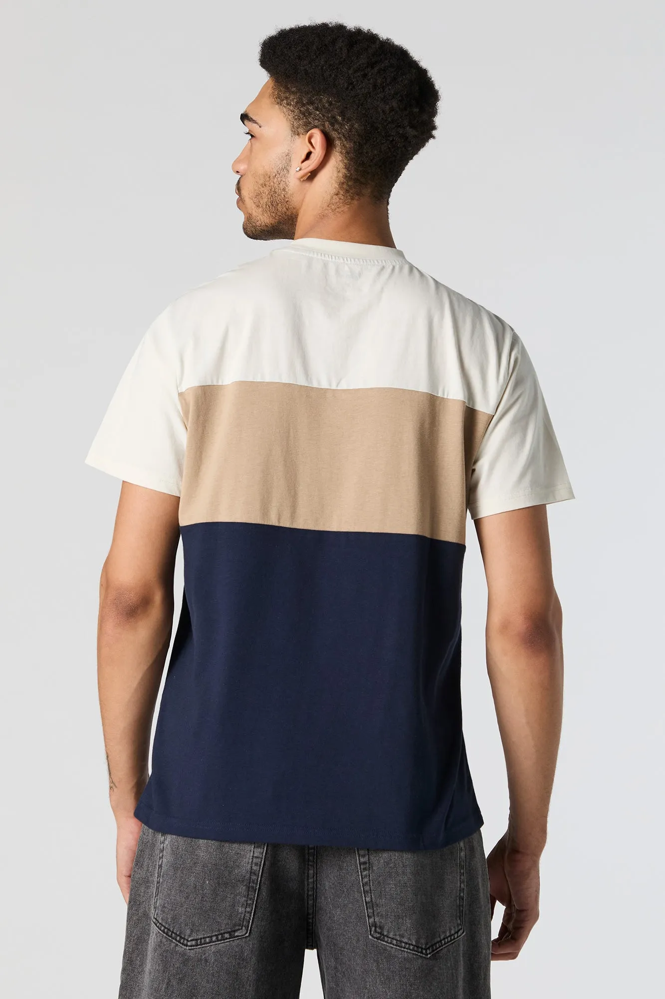 Colourblock Crewneck T-Shirt