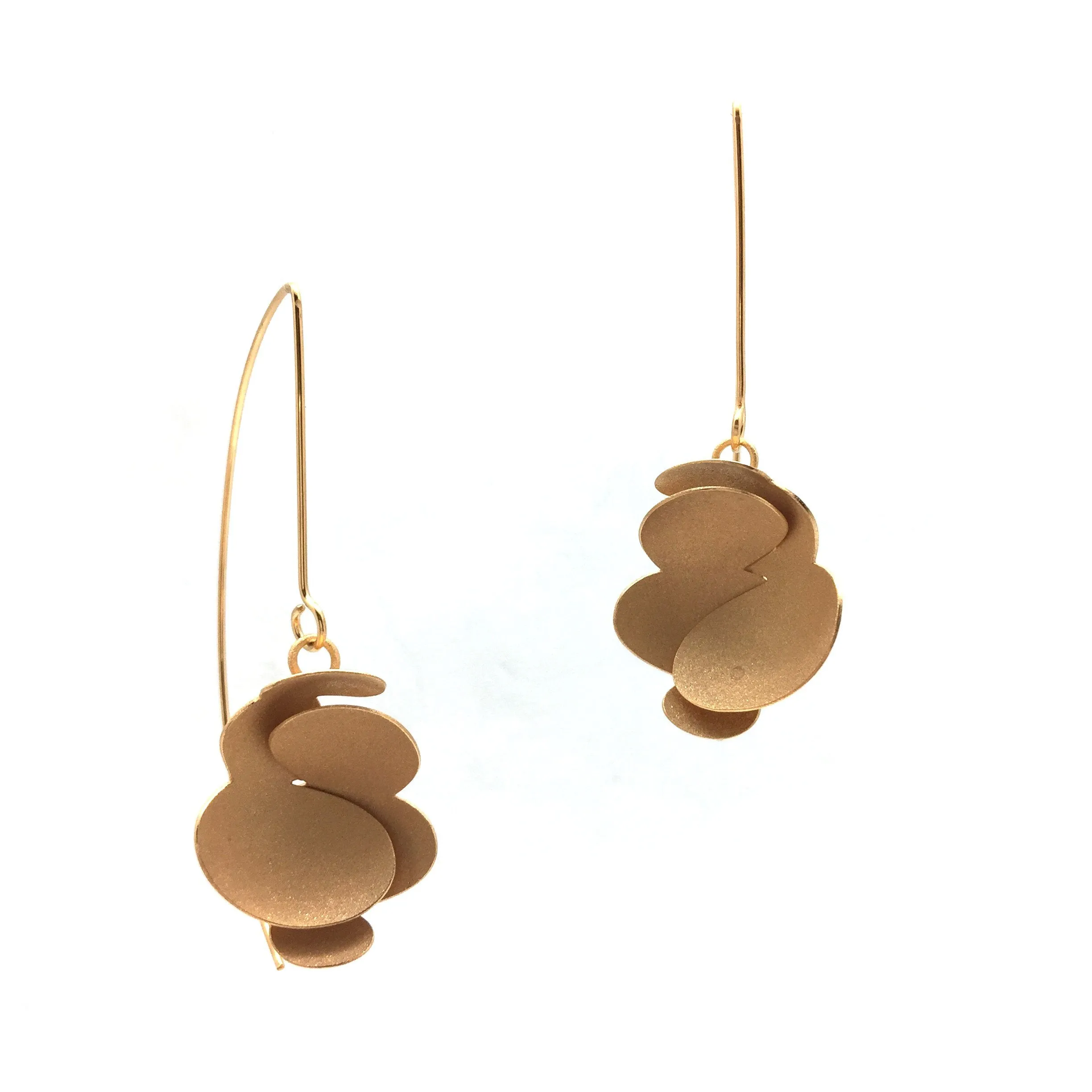 Concave Petal Drops - Gold