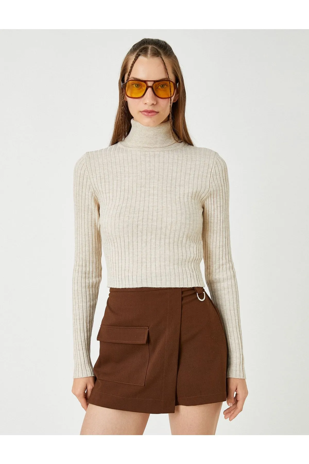 Crop Sweater Turtleneck