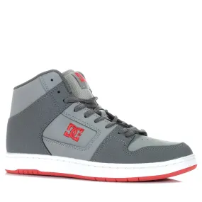 DC Men's Manteca 4 High Top Shoes in White and Grey - Versatile and Stylish Footwear