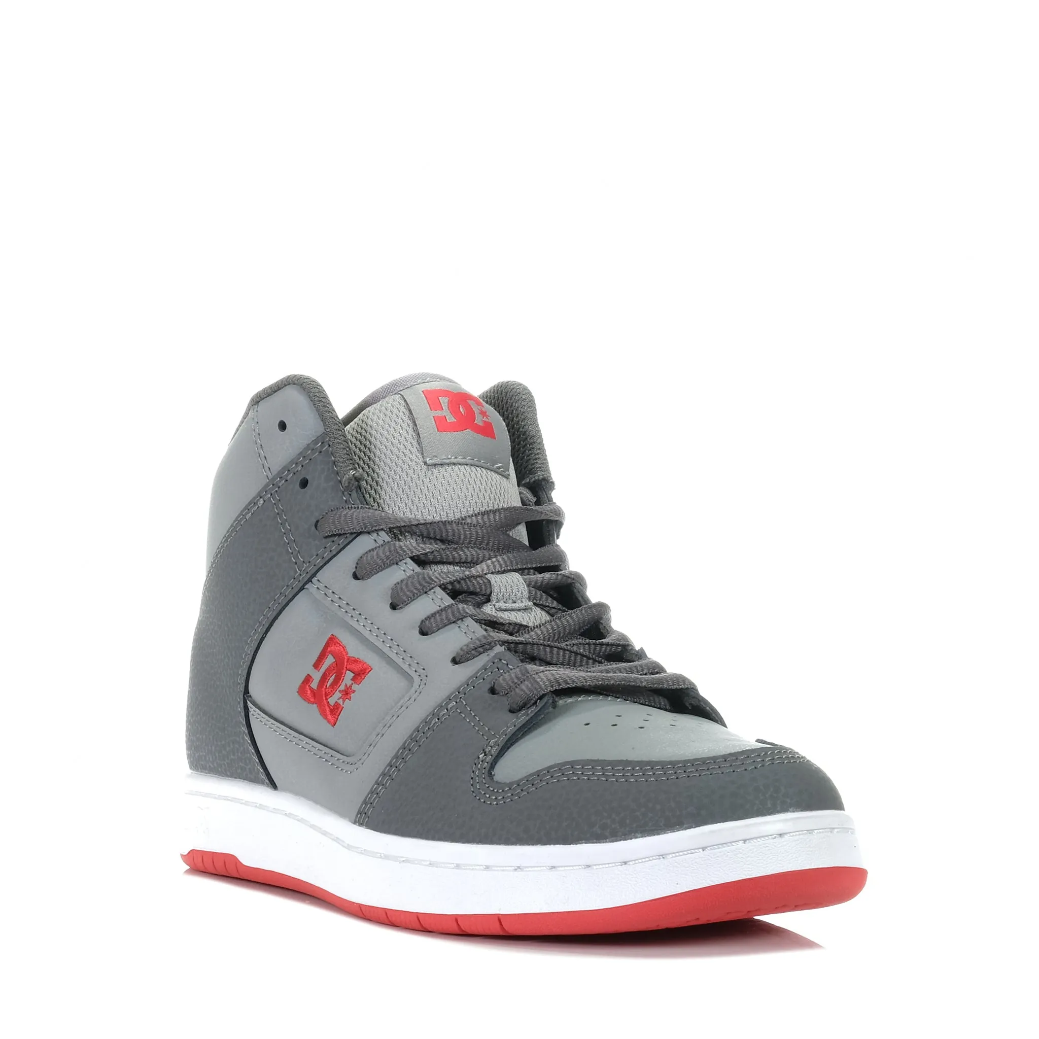 DC Men's Manteca 4 High Top Shoes in White and Grey - Versatile and Stylish Footwear