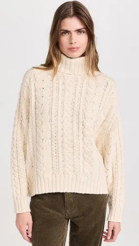 Denimist   Cable Turtleneck Sweater 