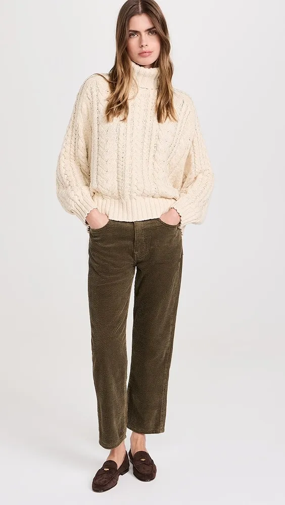 Denimist   Cable Turtleneck Sweater 