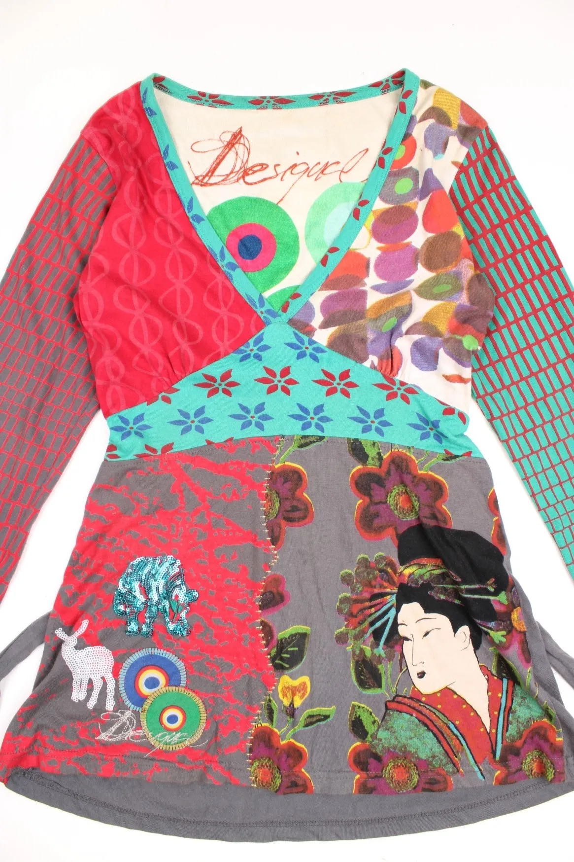 Desigual Y2K Wrap Top