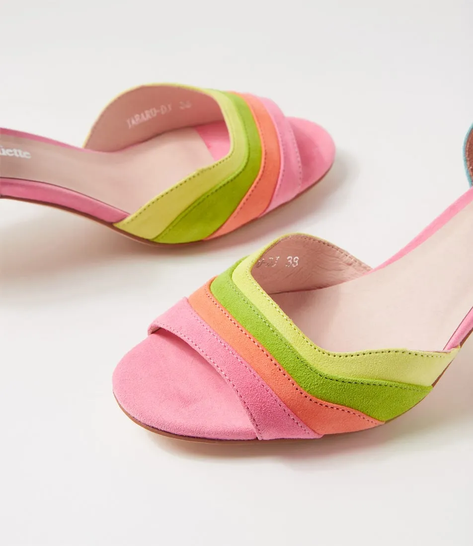 DJANGO & JULIETTE Jabaru Gelato Multi Suede Sandals