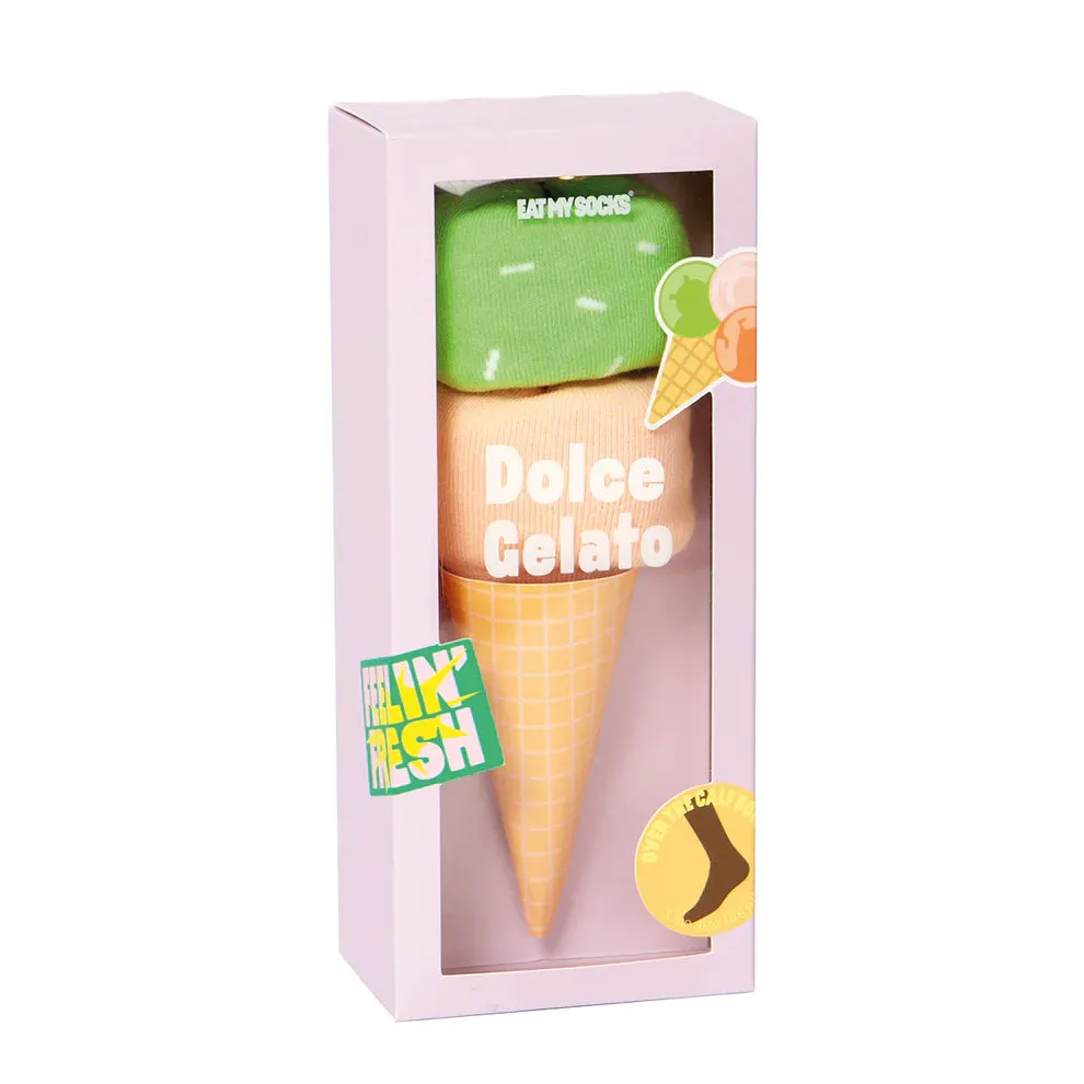 Eat My Socks Dolce Gelato Pink and Green