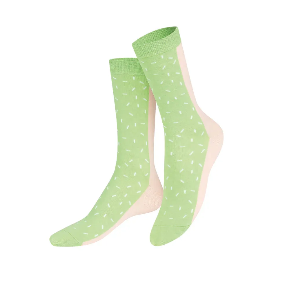 Eat My Socks Dolce Gelato Pink and Green