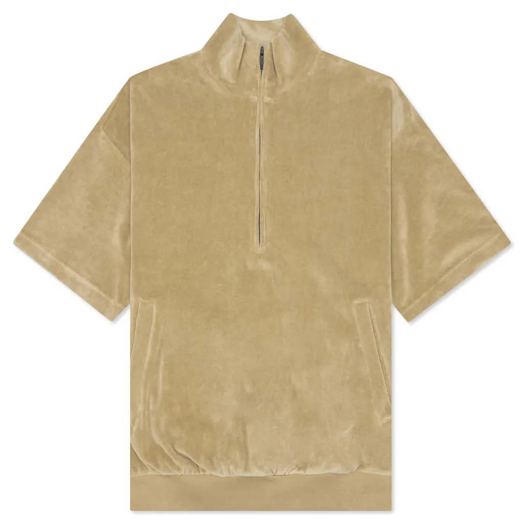 Essentials Women's Velour Mockneck - Oak