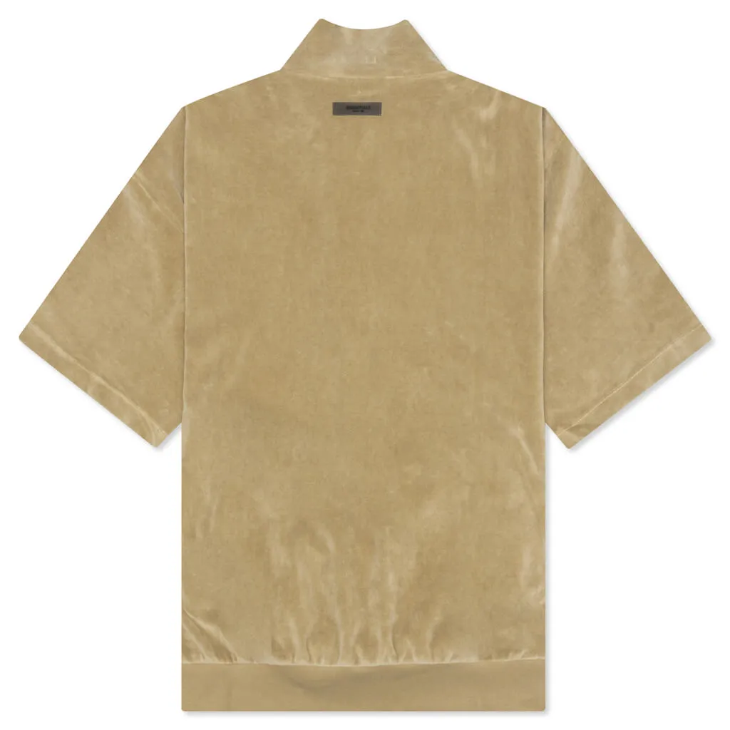 Essentials Women's Velour Mockneck - Oak