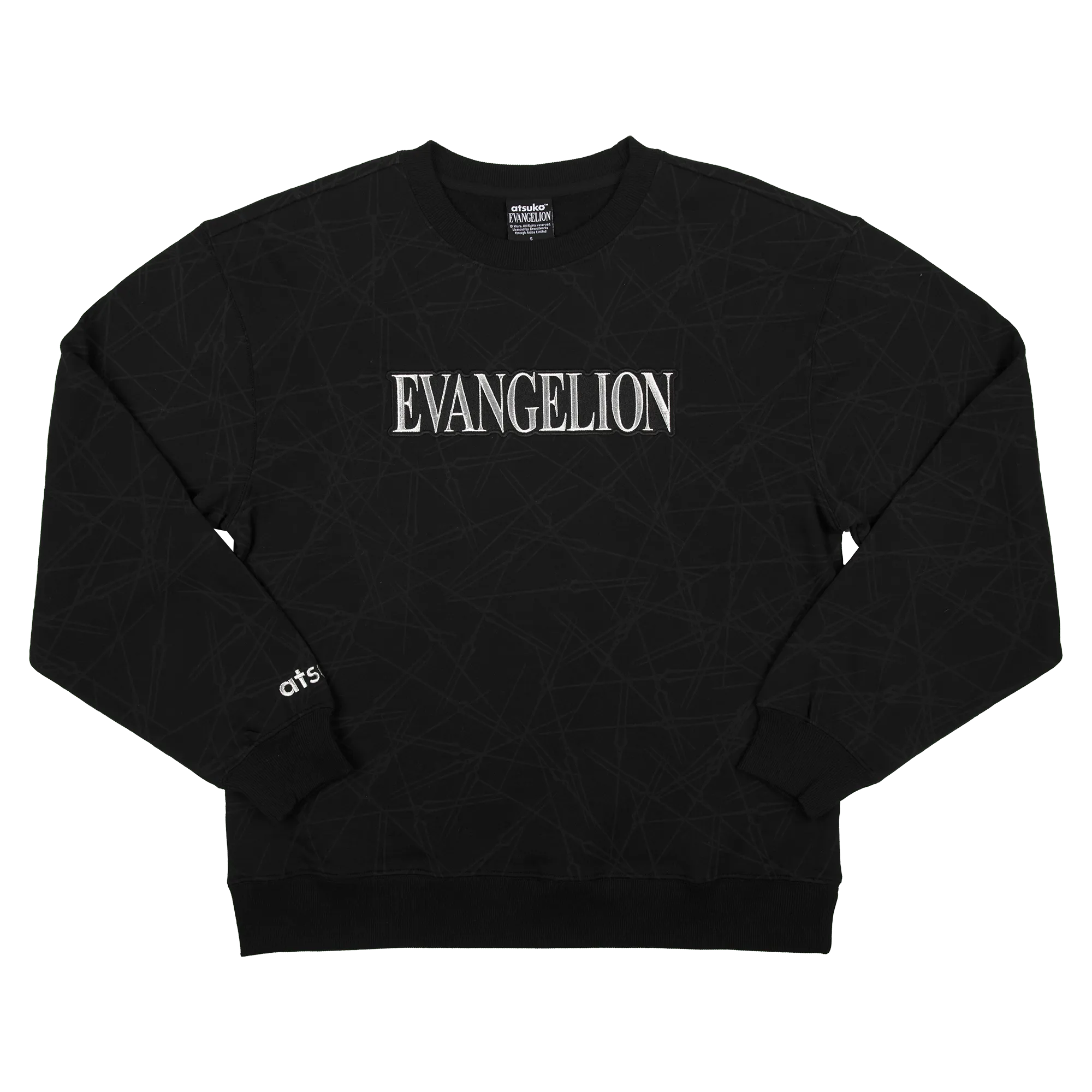 Evangelion Black Crew Neck Sweatshirt