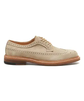 Exclusive Suede Alden Longwing Blucher in Milkshake