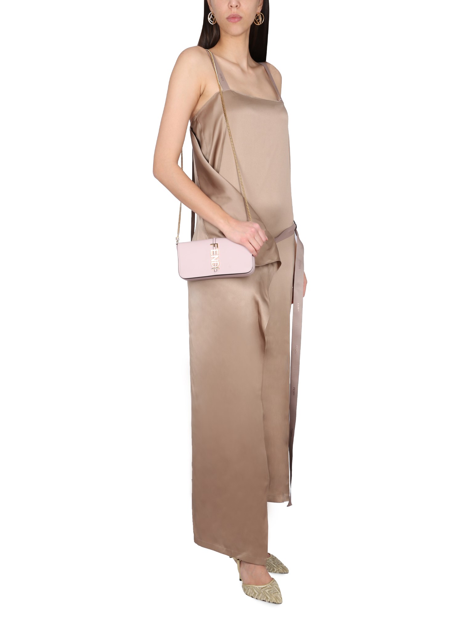 FENDI    SILK LONG DRESS